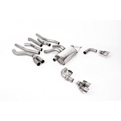 SSXBM1223 Milltek Cat-back BMW Serie 2 G42 M240i xDrive scarico sportivo terminale marmitta decat skat 200 celle