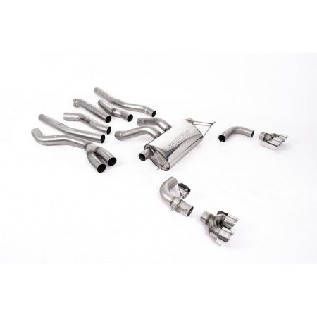 SSXBM1223 Milltek Cat-back BMW Serie 2 G42 M240i xDrive scarico sportivo terminale marmitta decat skat 200 celle