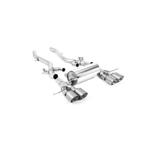 SSXBM1278 Milltek Axle Back BMW Serie 2 G87 M2 scarico sportivo terminale marmitta decat skat 200 celle