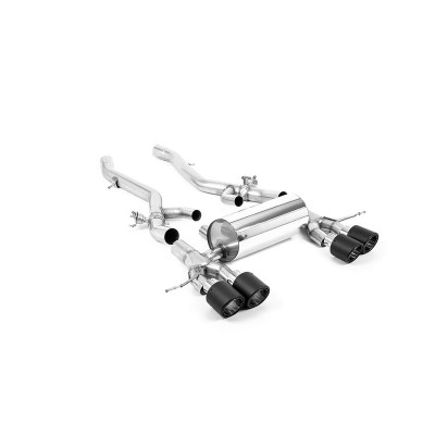 SSXBM1280 Milltek Axle Back BMW Serie 2 G87 M2 scarico sportivo terminale marmitta decat skat 200 celle