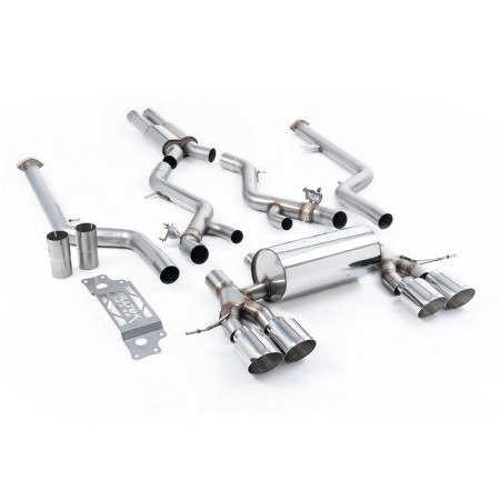 SSXBM1286 Milltek Cat-back Resonated BMW Serie 2 G87 M2 scarico sportivo terminale marmitta decat skat 200 celle