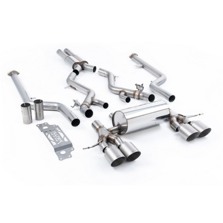 SSXBM1288 Milltek Cat-back Resonated BMW Serie 2 G87 M2 scarico sportivo terminale marmitta decat skat 200 celle