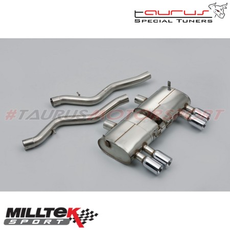 SSXBM931 Milltek Cat-back BMW Serie 3 E93 M3 4.0 V8 scarico sportivo terminale marmitta decat skat 200 celle