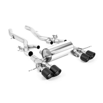 SSXBM1173 Milltek Axle Back BMW Serie 3 G80/G81 M3 & Competition scarico sportivo terminale marmitta decat skat 200 celle
