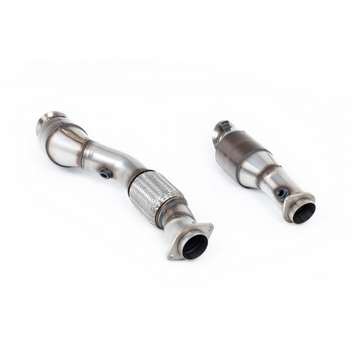 SSXBM1333 Milltek Downpipe con Cat sportivo BMW Serie 3 G80/G81 M3 & Competition scarico sportivo terminale marmitta decat skat 