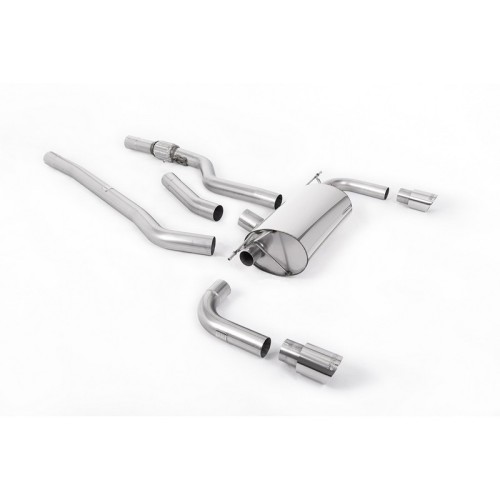SSXBM1013 Milltek Cat-back Non-resonated BMW Serie 4 F32 Coupe 428i automatic (N20 e senza Tow Bar) scarico sportivo terminale m