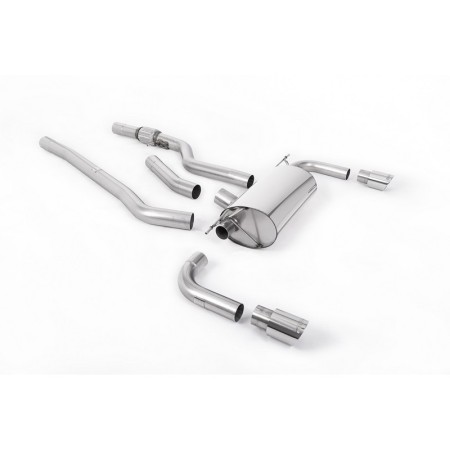 SSXBM1013 Milltek Cat-back Non-resonated BMW Serie 4 F32 Coupe 428i automatic (N20 e senza Tow Bar) scarico sportivo terminale m