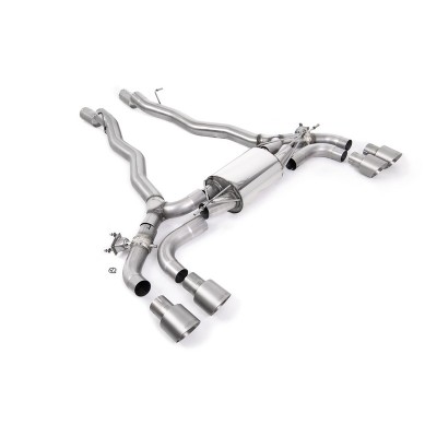 SSXBM1176 Milltek Axle Back BMW Serie 5 F90 M5 & Competition CON OPF/GPF scarico sportivo terminale marmitta decat skat 200 cell