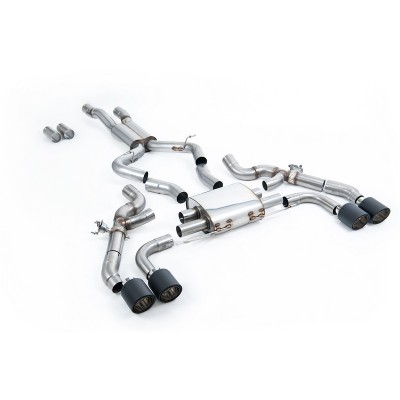SSXBM1214 Milltek Axle Back BMW Serie X G01 X3M & Comp LCI 3.0 S58 scarico sportivo terminale marmitta decat skat 200 celle