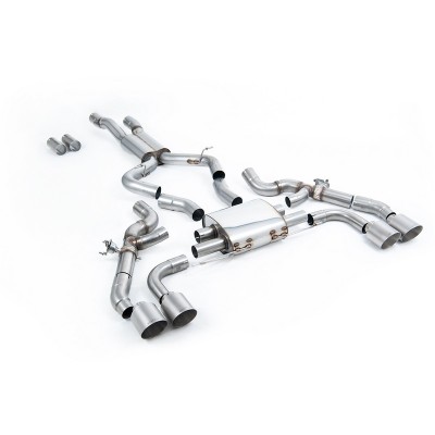 SSXBM1212 Milltek Axle Back BMW Serie X G02 X4M & Comp LCI 3.0 S58 scarico sportivo terminale marmitta decat skat 200 celle