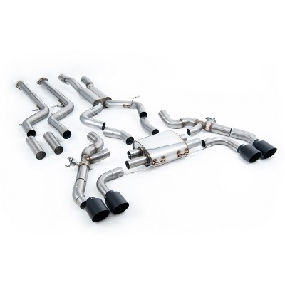 SSXBM1256 Milltek Downpipe-back BMW Serie X G02 X4M & Comp LCI 3.0 S58 scarico sportivo terminale marmitta decat skat 200 celle