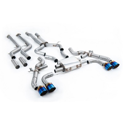 SSXBM1258 Milltek Downpipe-back BMW Serie X G02 X4M & Comp LCI 3.0 S58 scarico sportivo terminale marmitta decat skat 200 celle
