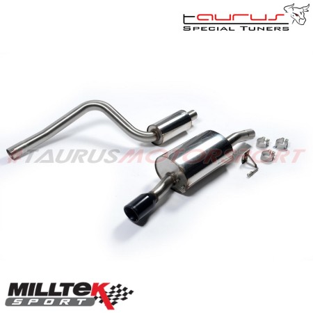SSXFD053 Milltek Cat-back Resonated Ford Fiesta Mk6 ST 150 scarico sportivo terminale marmitta decat skat 200 celle