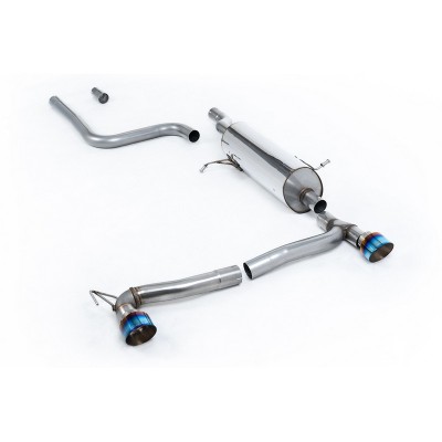 SSXFD390 Milltek Particulate Filter-back Resonated Ford Fiesta Mk8 1.0 ST-Line 100/125/140cv - Kit Maxton Design scarico sportiv