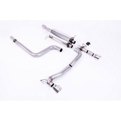 SSXFD367 Milltek Cat-back Ford Fiesta Mk8 1.5 ST 200cv DA 09/2020 scarico sportivo terminale marmitta decat skat 200 celle