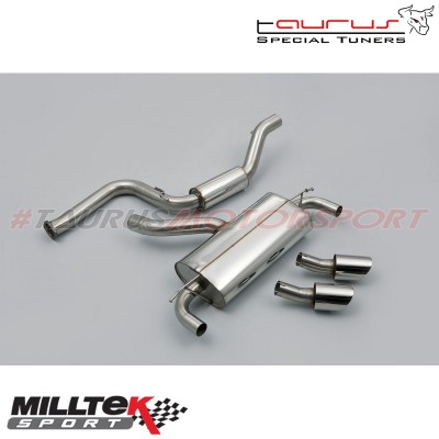 SSXFD085 Milltek Cat-back Resonated Ford Focus Mk2 RS 2.5 305cv scarico sportivo terminale marmitta decat skat 200 celle 2