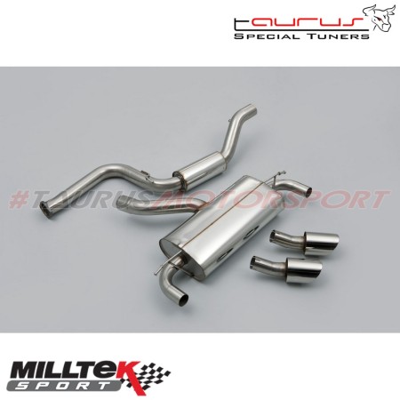 SSXFD085 Milltek Cat-back Resonated Ford Focus Mk2 RS 2.5 305cv scarico sportivo terminale marmitta decat skat 200 celle