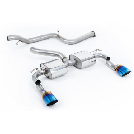 SSXFD340 Milltek Cat-back Non-resonated Ford Focus Mk2 RS 2.5 305cv scarico sportivo terminale marmitta decat skat 200 celle