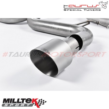 SSXFD163 Milltek Cat-back Race Ford Focus Mk2 ST 225cv scarico sportivo terminale marmitta decat skat 200 celle