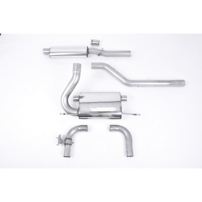 SSXFD255 Milltek Cat-back Resonated Ford Focus Mk3 RS 2.3 scarico sportivo terminale marmitta decat skat 200 celle