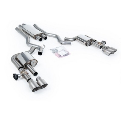 SSXFD436 Milltek Cat-back Resonated Ford Mustang S650 Fastback 2.3 EcoBoost scarico sportivo terminale marmitta decat skat 200 c