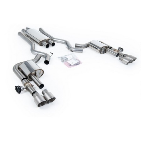 SSXFD436 Milltek Cat-back Resonated Ford Mustang S650 Fastback 2.3 EcoBoost scarico sportivo terminale marmitta decat skat 200 c