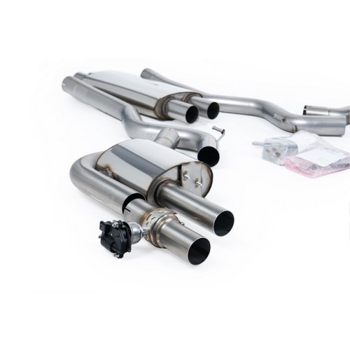 SSXFD436 Milltek Cat-back Resonated Ford Mustang S650 Fastback 2.3 EcoBoost scarico sportivo terminale marmitta decat skat 200 c