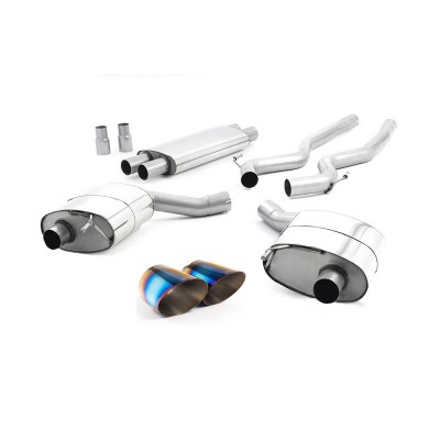 SSXFD221 Milltek Cat-back Resonated Ford Mustang Fastback 5.0 V8 GT scarico sportivo terminale marmitta decat skat 200 celle