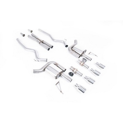 SSXFD425 Milltek Cat-back Ford Mustang S650 Fastback 5.0 V8 GT scarico sportivo terminale marmitta decat skat 200 celle