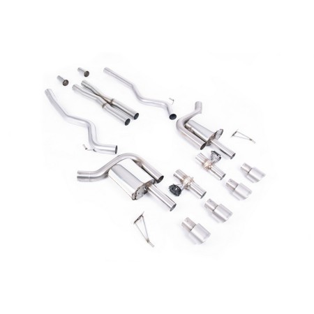 SSXFD427 Milltek Cat-back Ford Mustang S650 Fastback 5.0 V8 GT scarico sportivo terminale marmitta decat skat 200 celle