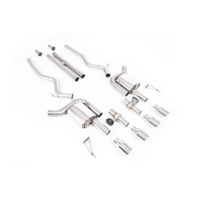 SSXFD429 Milltek Cat-back Ford Mustang S650 Fastback 5.0 V8 GT scarico sportivo terminale marmitta decat skat 200 celle