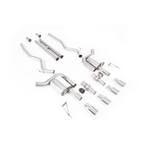 SSXFD429 Milltek Cat-back Ford Mustang S650 Fastback 5.0 V8 GT scarico sportivo terminale marmitta decat skat 200 celle