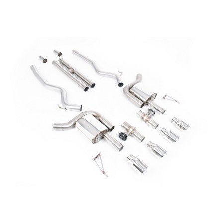 SSXFD429 Milltek Cat-back Ford Mustang S650 Fastback 5.0 V8 GT scarico sportivo terminale marmitta decat skat 200 celle