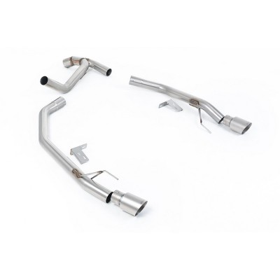 SSXFD445 Milltek Axle Back Ford Ranger 2.0 TDCI 205cv scarico sportivo terminale marmitta decat skat 200 celle