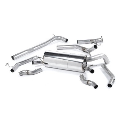 SSXHO201 Milltek Cat-back Non-resonated Honda Civic FN2 2.0 Type-R  scarico sportivo terminale marmitta decat skat 200 celle