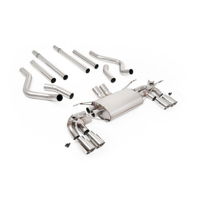 SSXLR234 Milltek Cat-back Non-resonated Land Rover / Range Rover Defender 130 5.0 V8 500cv scarico sportivo terminale marmitta d