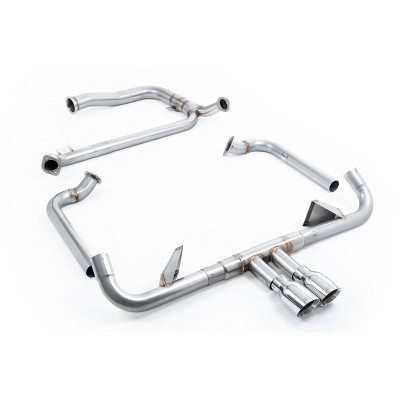 SSXPO144 Milltek Sistema completo con tubo sostituzione cat Porsche Boxster 718 GTS 2.5 scarico sportivo terminale marmitta deca