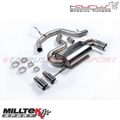 SSXVW147 Milltek Cat-back Non-resonated Seat Leon 1P 2.0 Tfsi FR 200/211cv scarico sportivo terminale marmitta decat skat 200 ce 2