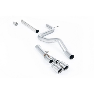 SSXSE155 Milltek Cat-back Non-resonated Seat Leon 5F 2.0 TDI FR 150cv scarico sportivo terminale marmitta decat skat 200 celle