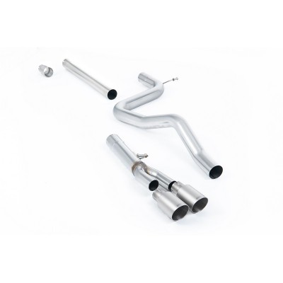 SSXSE180 Milltek Cat-back Non-resonated Seat Leon 5F 2.0 TDI FR 150cv scarico sportivo terminale marmitta decat skat 200 celle
