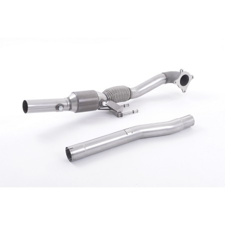 SSXAU200 Milltek Downpipe Cast con Cat HJS Skoda Octavia 1Z 2.0 Tfsi vRS scarico sportivo terminale marmitta decat skat 200 cell