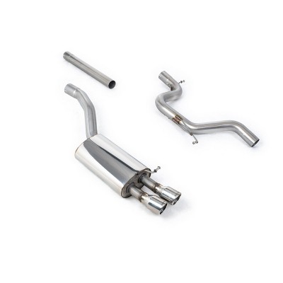 SSXSK008 Milltek Cat-back Non-resonated Skoda Octavia 1Z 2.0 TSI vRS scarico sportivo terminale marmitta decat skat 200 celle