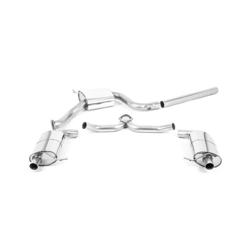 SSXSK27 Milltek Cat-back Resonated Skoda Octavia SE vRS 2.0 TSI 245cv CON OPF/GPF scarico sportivo terminale marmitta decat skat