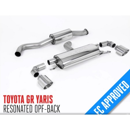 SSXTY122 Milltek Particulate Filter-back Resonated Toyota Yaris GR 1.6 Gen.1 scarico sportivo terminale marmitta decat skat 200 