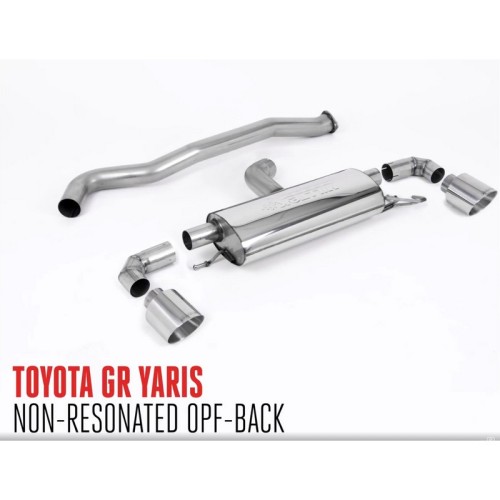 SSXTY127 Milltek Particulate Filter-back Non-resonated Toyota Yaris GR 1.6 Gen.1 scarico sportivo terminale marmitta decat skat 