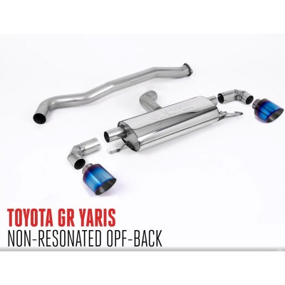 SSXTY130 Milltek Particulate Filter-back Non-resonated Toyota Yaris GR 1.6 Gen.1 scarico sportivo terminale marmitta decat skat 