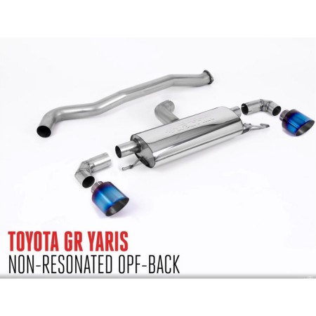 SSXTY130 Milltek Particulate Filter-back Non-resonated Toyota Yaris GR 1.6 Gen.1 scarico sportivo terminale marmitta decat skat 