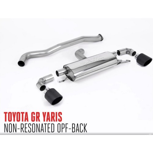SSXTY131 Milltek Particulate Filter-back Non-resonated Toyota Yaris GR 1.6 Gen.1 scarico sportivo terminale marmitta decat skat 