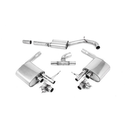 SSXVW622 Milltek Cat-back Resonated Volkswagen Arteon 2.0 TSI 280cv 4Motion CON OPF/GPF scarico sportivo terminale marmitta deca