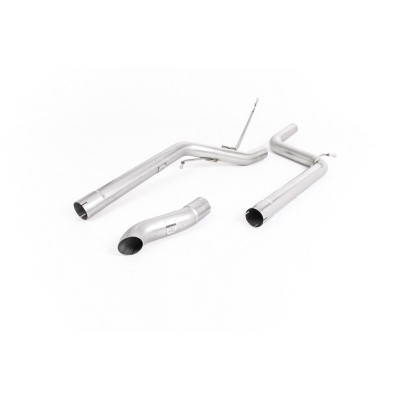 SSXVW304 Milltek Particulate Filter-back Non-resonated Volkswagen Caddy 2.0 TDI 140cv 2WD scarico sportivo terminale marmitta de